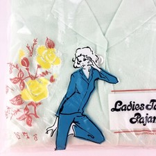 1970s Walmart Crown Pajama USA Ladies Tailored Sz34 NWT Soft Mint Green NOS Dead