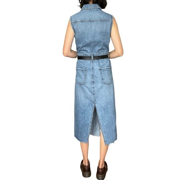 zara asymmetric denim dress Zara ASYMMETRIC TRF DENIM DRESS
