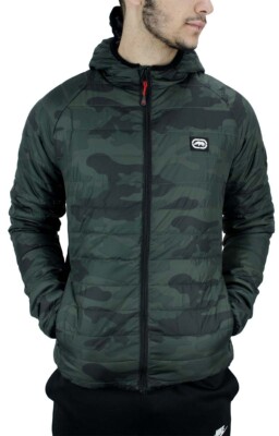 Ecko Unltd Mens Padded Jacket Lightweight Warm Zip Up Casual Coat S