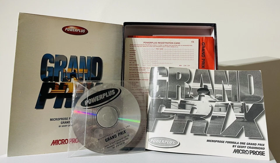 GRAND PRIX FORMULA ONE GAME ~  IBM PC CD ROM ~ 1991/1992 ~ MICRO-PROSE ~VINTAGE - Image 4 of 4