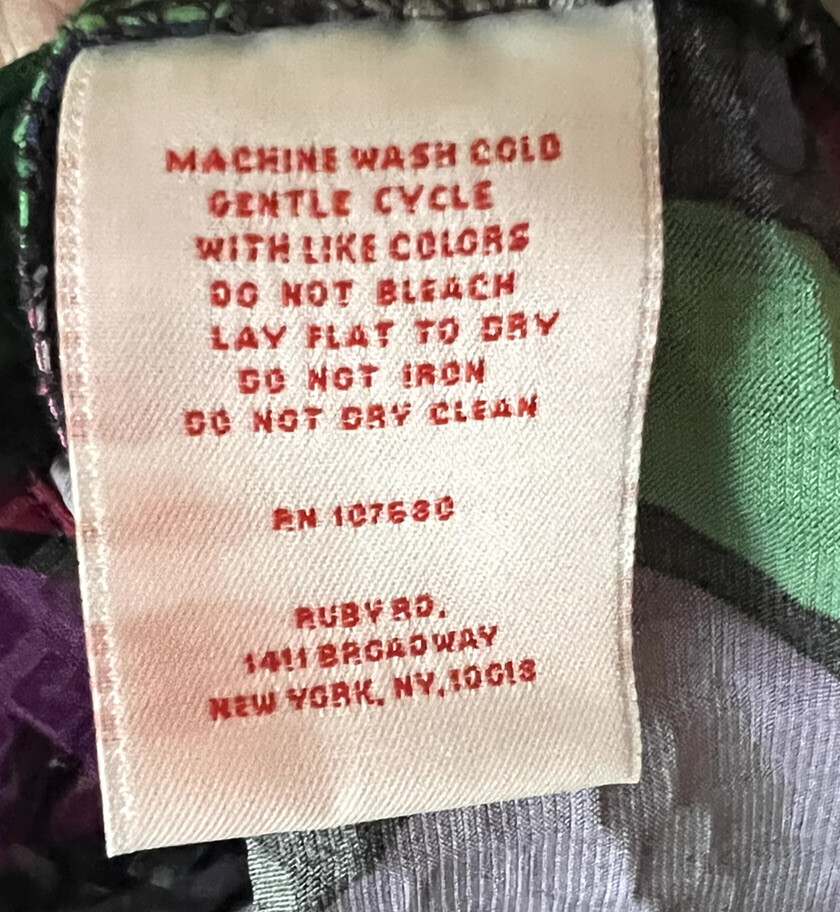 Ruby Rd. Multicolor Abstract Print Sequin Button … - image 7