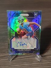2021 Panini Prizm CALEB FARLEY RC AUTO FOREST CAMO /25 SSP Tennessee Titans #375