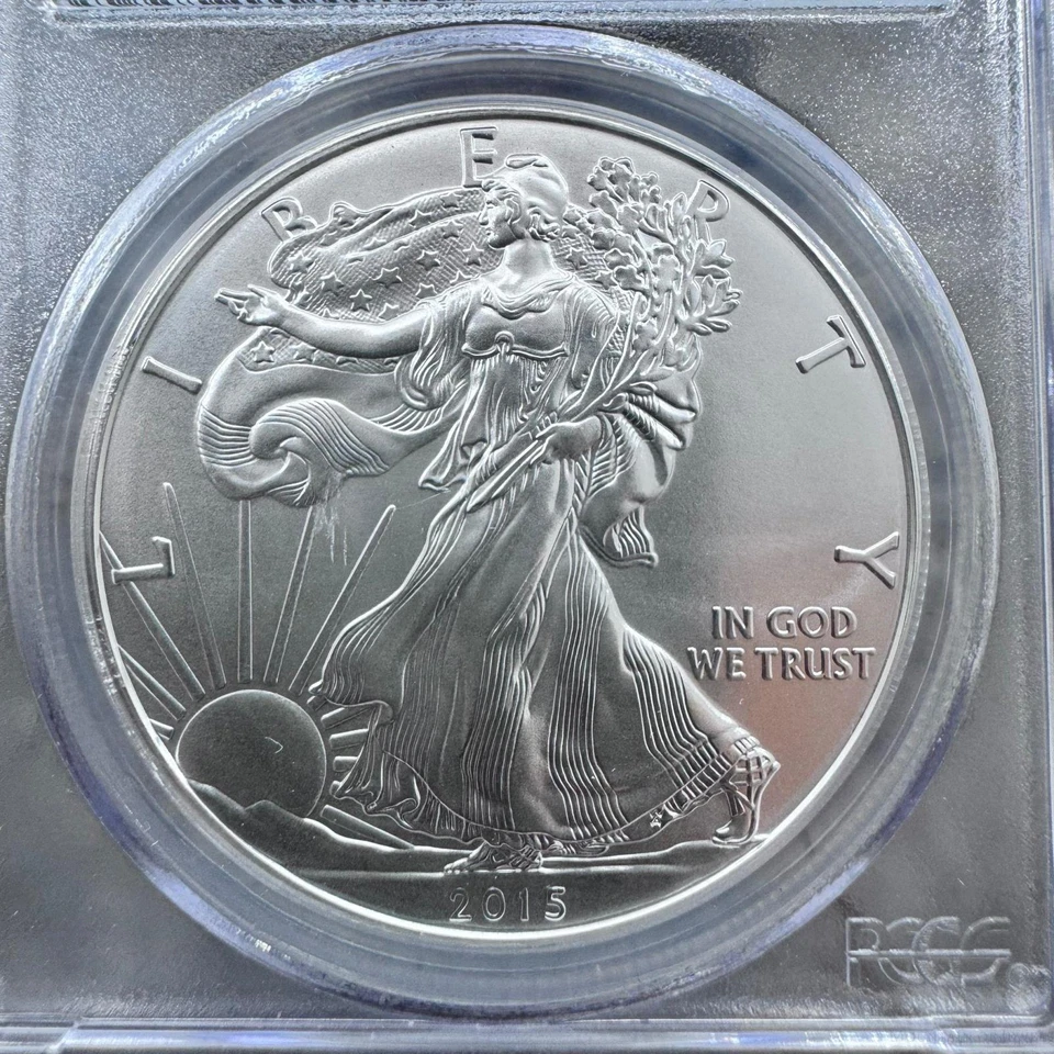2015-W US American Silver Eagle .999 Fine Silver First Strike PCGS MS69 - Image 2 of 4