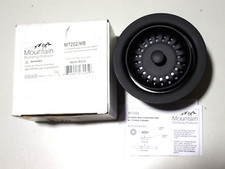 MT202/MB MOUNTAIN PLUMBING STOPPER STRAINER WASTE BLACK MATTE NEW