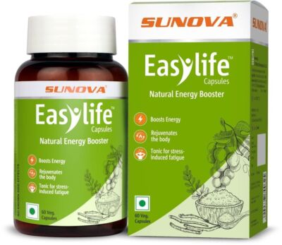 Sunova Easylife - Daily use Multivitamin Natural Energy Booster(60 capsules x 2)