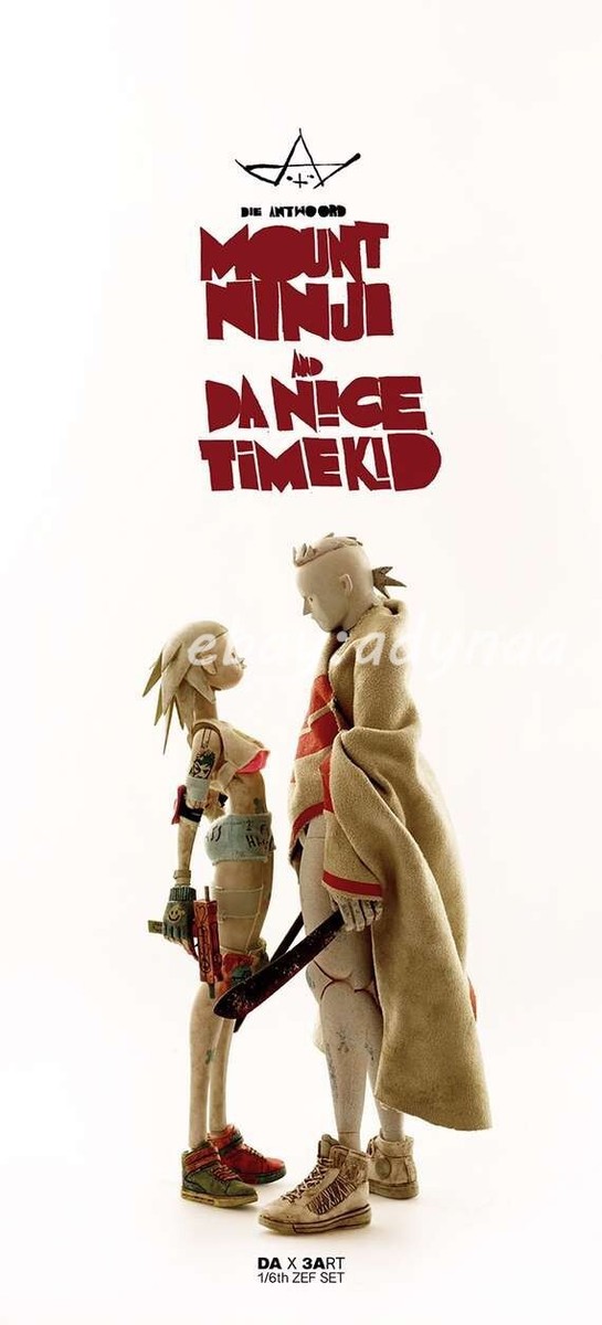 【レア】threeA 3A die antwoord Ninjaフィギュア MOUNT NINJI AND DA NICE TIME KID figure By DIE ANTWOORD x ThreeA