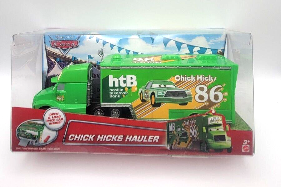 Disney Pixar CARS CHICK HICKS HAULER 1:55 TRUCK RARE VHTF SEMI