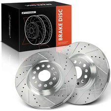 A-Premium 2x Drilled Brake Rotors Front for Cadillac XT5 2017-2023 XT6 20-23