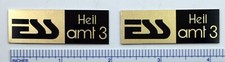 ESS Heil amt 3 Speaker Badge Logo Emblem Pair Self Stick