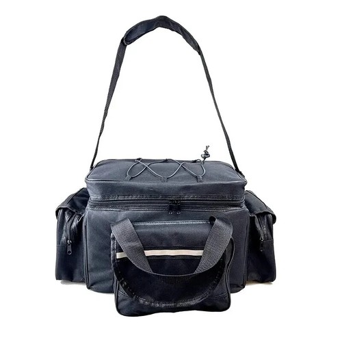 Angeltasche Nylon große Kapazität Mehrzweck Tackle Bag zweilagig Schultertasche - Bild 3 von 17