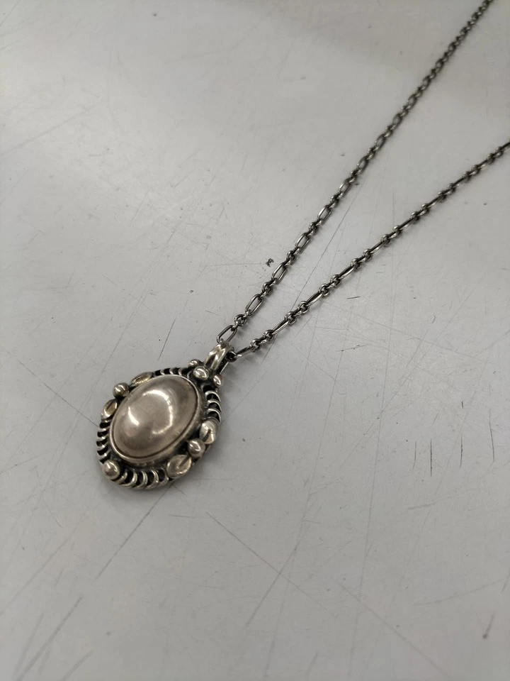 Collana Georg Jensen argento 925 1995 ciondolo 44 cm - Immagine 3 di 4