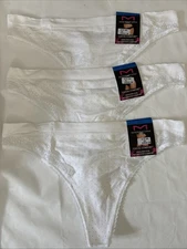 Maidenform Comfort Thong Underwear 3 Pack Panties Size XL