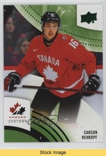 2025 Upper Deck Team Canada Juniors Green Carson Rehkopf #26 READ 1u6