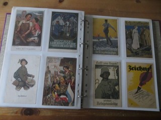 Herencia postales colección inusual 345 postales antiguas entre otras guerra militar