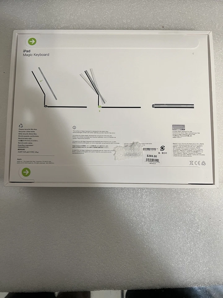 Apple Magic Keyboard for iPad Air 11-inch M3 A3339 | MDFV4LL/A White  New Sealed - Image 2 of 2