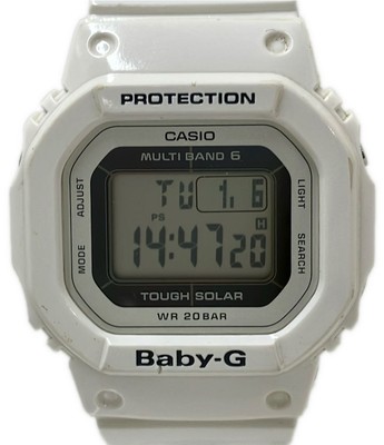 Casio Baby-G BGD-5000 Solar Women's Watch White Color Tested Condition
