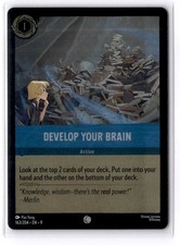 Develop Your Brain 163/204 Cold Foil Common Fabled Lorcana TCG NM