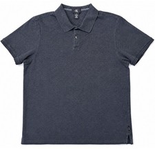 Calvin Klein Men  s Polo Shirt M Dark Gray 100 Cotton Short Sleeve Regular Fit