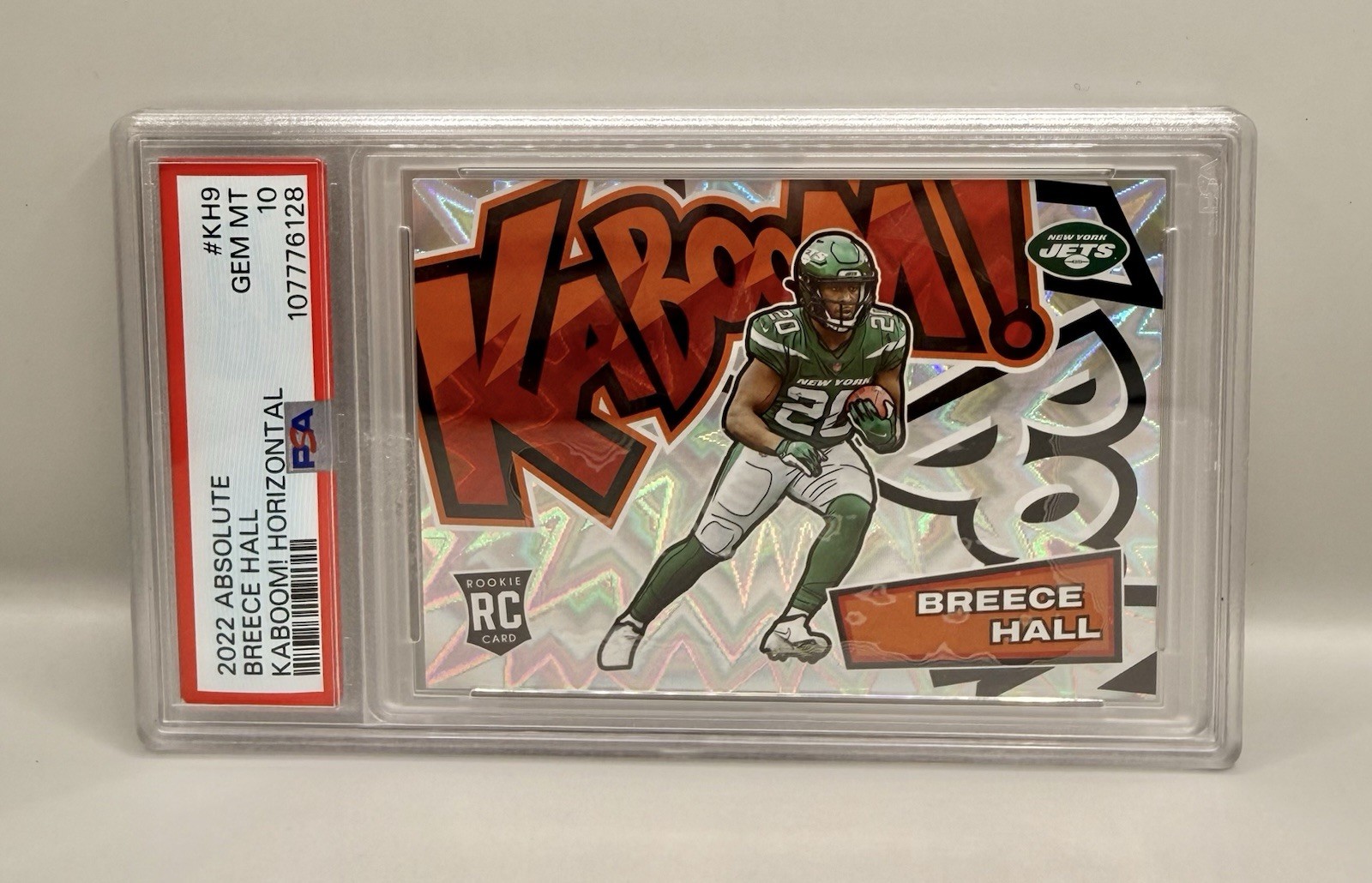 Breece Hall Panini Absolute Kaboom! Horizontal #KH9 Base