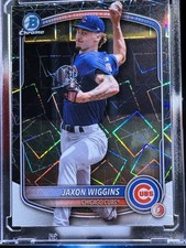 2025 BOWMAN CHROME DRAFT #BDC-173 JAXON WIGGINS 1ST BOWMAN LAZER REFRACTOR - RC