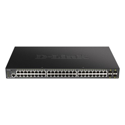 D-Link DGS-1250-52XMP/E Smart Managed Switch [48x Gigabit Ethernet PoE+, 370W, 4
