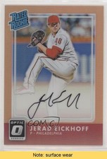 2016 Panini Donruss Optic Orange 63/99 Jerad Eickhoff #RR-JE Auto READ 0c6