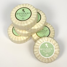 Lot of 5 Bvlgari Au The Vert Soap Bars Green Tea Luxury French Milled Italy New