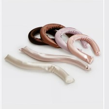 Satin-Wrapped Flexi Rods Heatless Curlers Pink 3/4 in 6pc