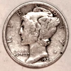 1928-P Mercury Dime - Very Good/Fine - 3414ED - FREE SHIPPING