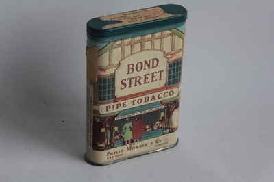 Blech Zigarettenschachtel Bond Street Pipe Tobacco Philip Morris (62859)