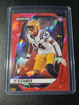Zy Alexander - Prizm Draft Picks 2025 - Seahawks, LSU - Red Cracked Ice - RC