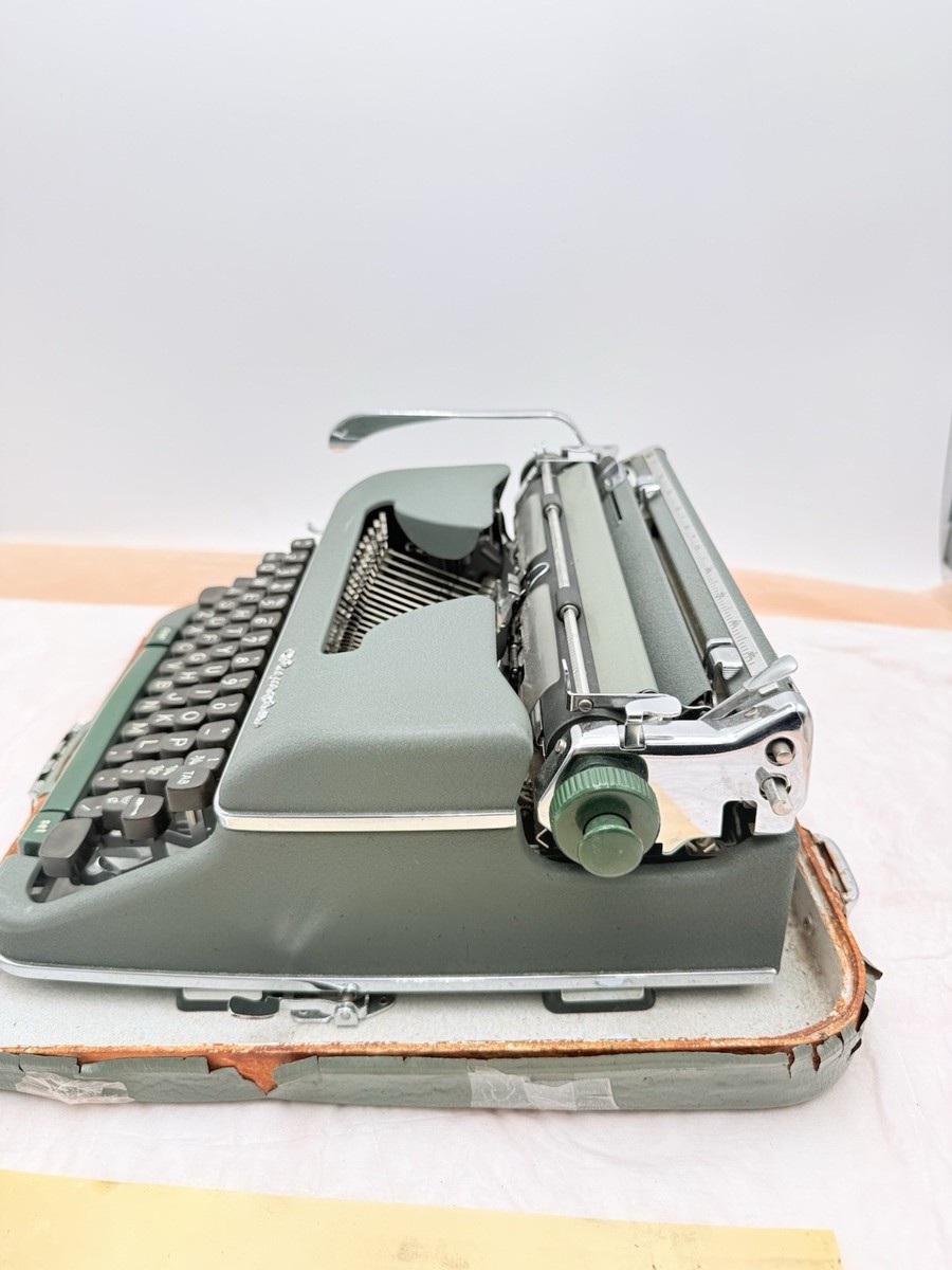 Vintage 1960s Olympia Typewriter Portable with Partial Case