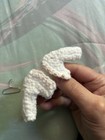 Miniature Dollhouse Sized Sweater, hand crocheted With Tiny Metal Hanger USA — photo 2