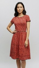 Oscar De La Renta NWT Size 2 Runs Big Stretch Cotton Dress