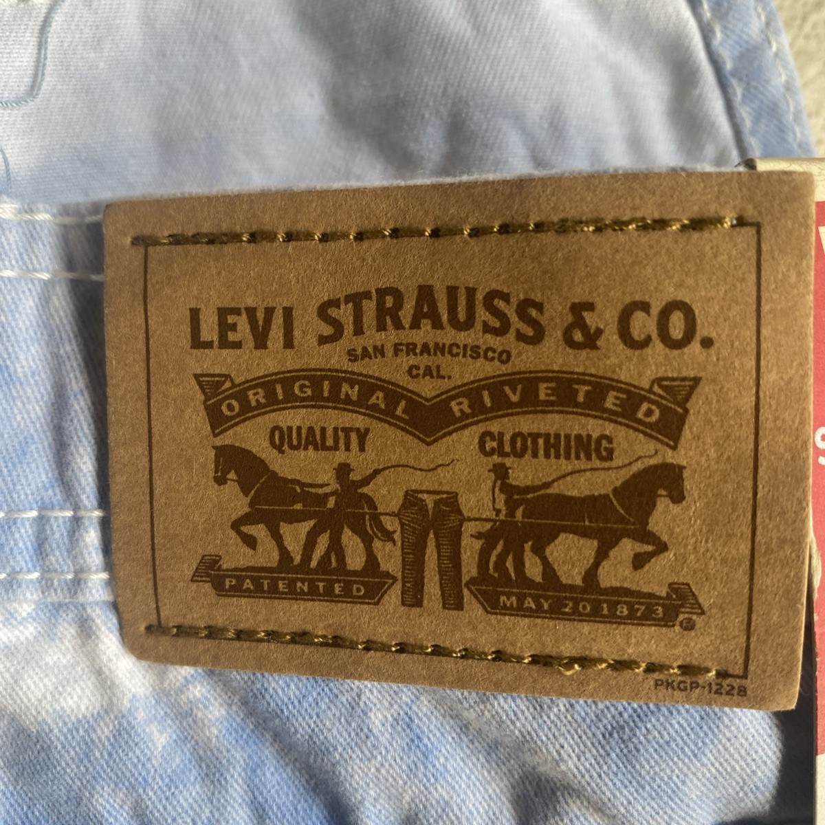 Levi's Shortalls Girls Blue Denim Sunny Tie-Dye Buckled Straps