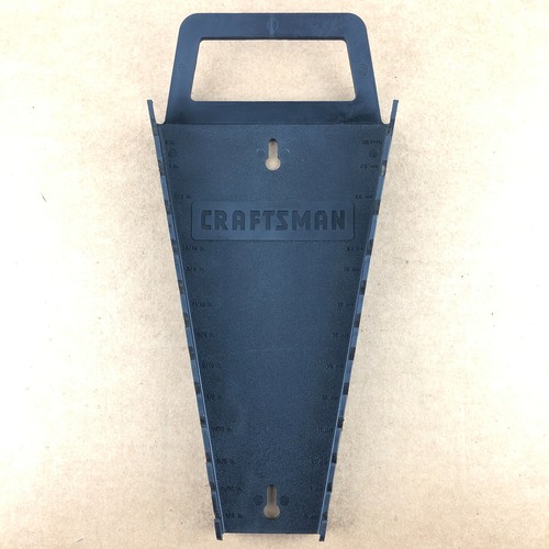 Craftsman Wrench Organizer Rack SAE & Metric MM Holder Tray – Black Plastic USA