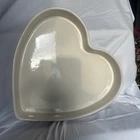 Frankoma MHBP Pottery Desert Pink Heart Shaped Baking Dish  11" USA MADE