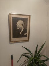 Winston Churchill - Vintage Print of Winston Churchill Sympathetically Framed.