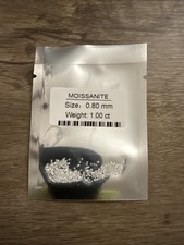 0.8mm Loose 1ct D Color VVS1 Round White Moissanite Gemstone Jewelry Stone