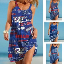 Women's Summer Loose Sling Beach Dress Casual Outdoor Sundress