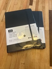 Lined Journal Notebook A5 Hardcover 160 Pages 100gsm Thick Paper College Ruled 2