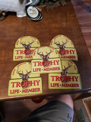 5 North American Hunting Club Trophy Life Member Deer Buck 6''inch Patch