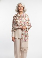 Cashmere Floral Embroidered Scarf