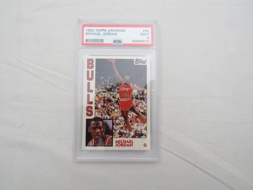1992 Topps Archives Basketball #52 Michael Jordan Mint PSA 9 card