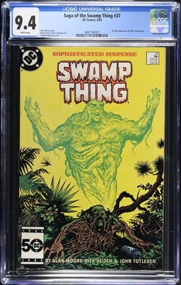 Saga of the Swamp Thing #37 CGC 9.4 [WHITE] -  1st app. of John Constantine