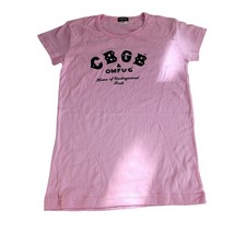 CBGB OMFUG Pink Graphic T-Shirt Womens Medium Home of Underground Rock USA Made