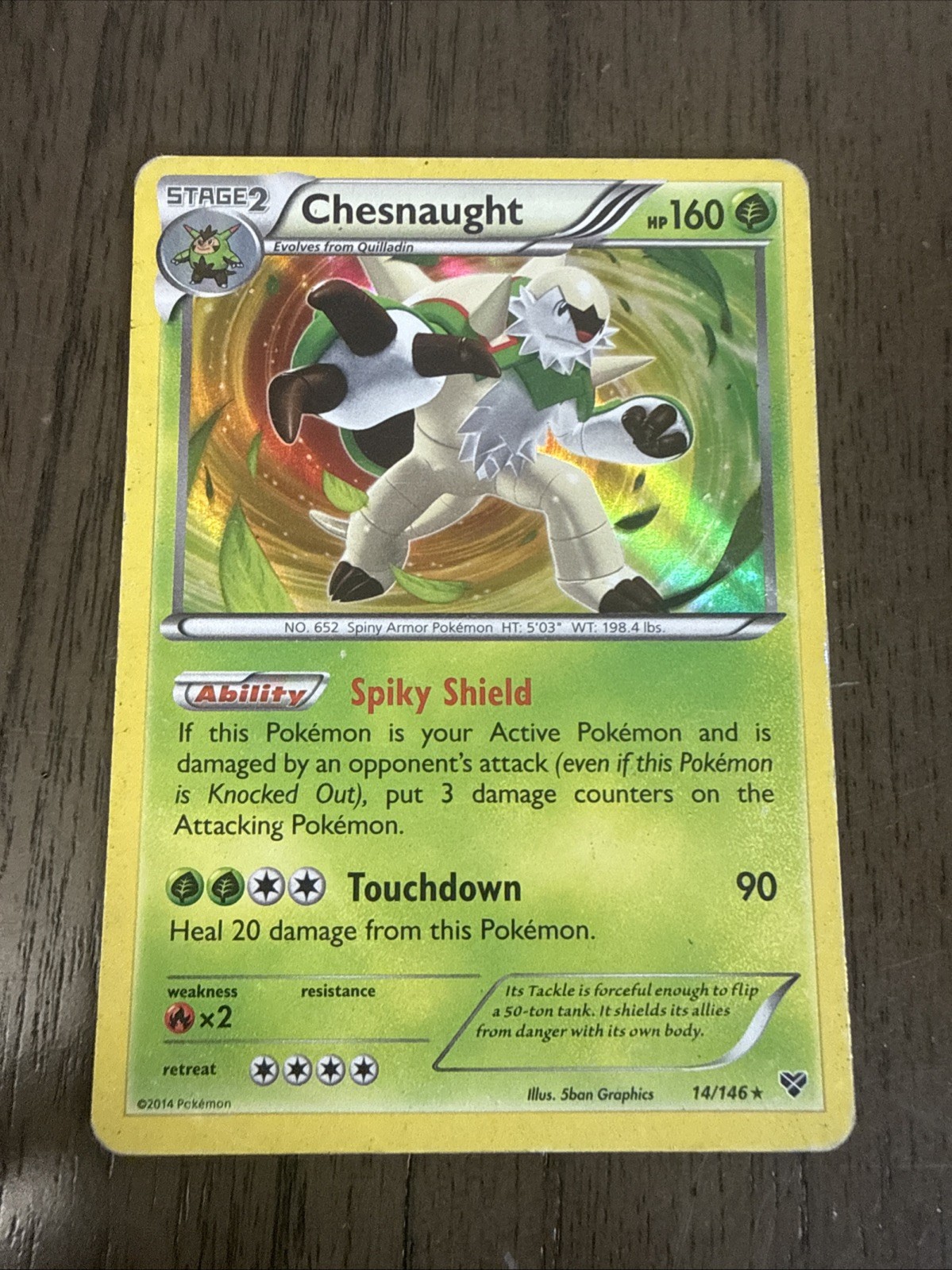 Chesnaught 14/146 XY Holo