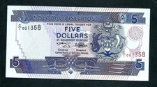 Solomon Islands (P26) 5 Dollars 2006 UNC