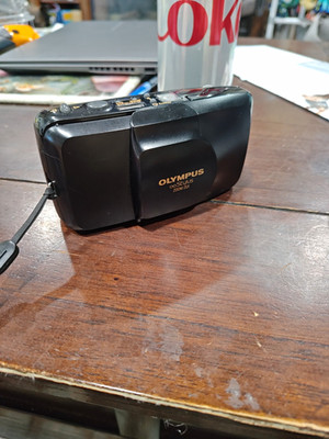 Olympus Stylus Zoom DLX  Point & Shoot Camera Black *Tested And Works*