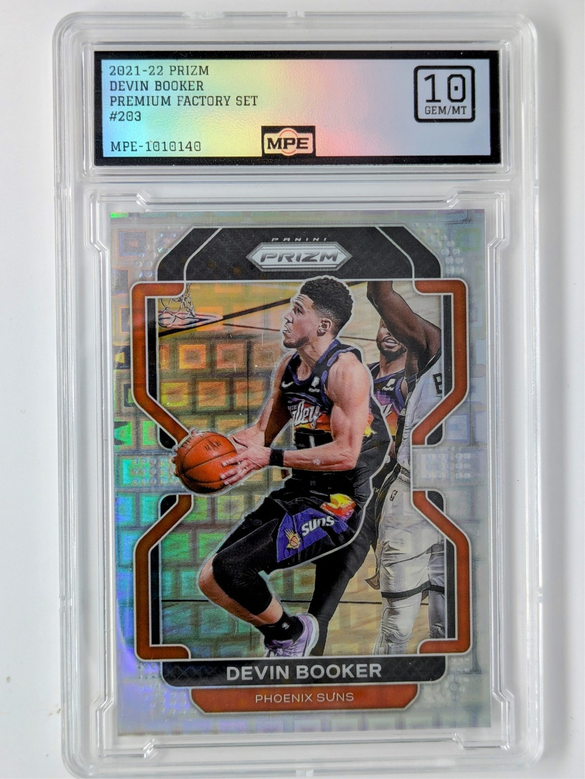 2021-22 Panini Prizm Devin Booker #203 Premium Box Set /150 MPE GEM MINT 10
